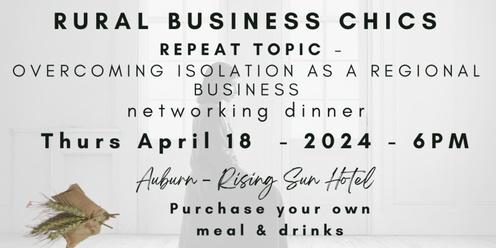 April 18, 2024: Auburn - Rural Business Chics Dinner