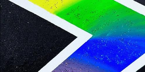 Tape Artistry: Blending Rainbows With Precision