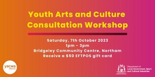 [CANCELLED] Young People in Arts and Culture NORTHAM consultation workshop 