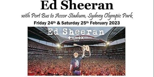 Ed Sheeran with Port Bus