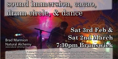 Sound immersion, cacao, & drum circle_Brunswick