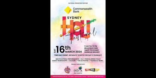 Holi Festival Sydney - 16th March 2024