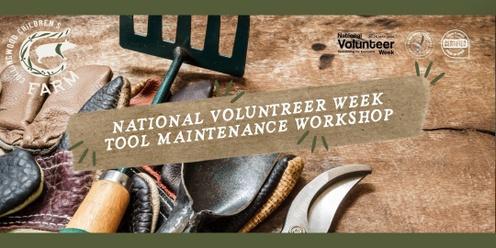 National Volunteer Week - Tool Maintenance Workshop 