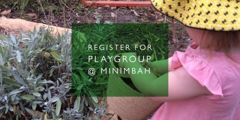 Playgroup at Minimbah – (Tuesdays) Term 2 2024