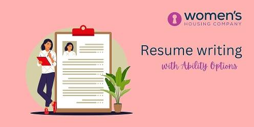 Empowerment through Employment: Resume writing 