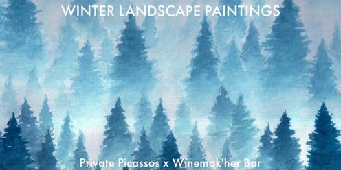 Winter Landscape Painting - Beginner Watercolor Workshop