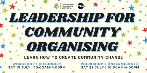 Leadership for Community Organising