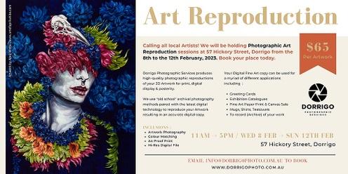 Art Reproduction Sessions - Mid North Coast