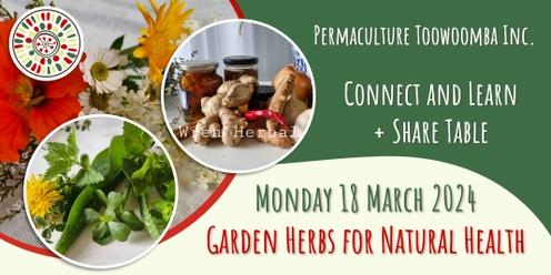 Connect and Learn - Garden Herbs for Natural Health