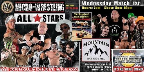 Bristol, TN - Micro-Wresting All * Stars: Little Mania Rips Through the Ring!