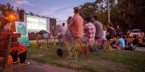 Pedal Powered Outdoor Movie Night in Spring Reserve: Climate Changers
