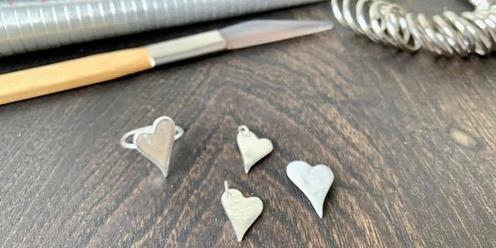 Silver clay for Beginners- Heart pendant workshop (2 hrs.) 