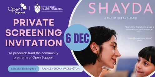 Open Support - Private Charity Screening of Shayda