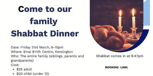 Shabbat Dinner at B'nai B'rith 