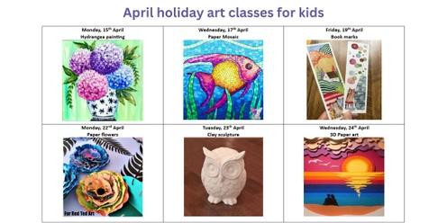April Holiday art class for kids and teens