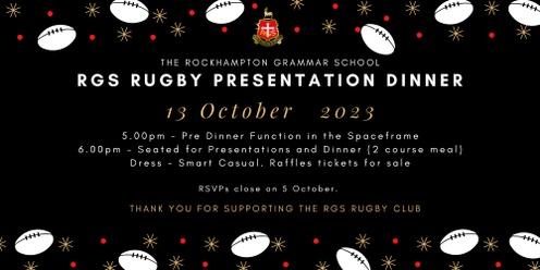 2023 RGS Rugby Club Presentation Dinner