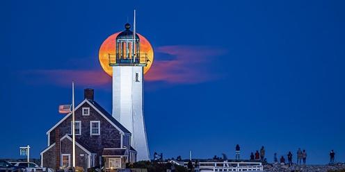 Sunset/Moonrise at Scituate Light