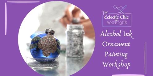 Alcohol Ink Ornament Painting Workshop