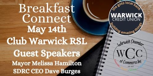 Breakfast Connect - Guest Speak Mayor Melissa and CEO SDRC Dave Burges 