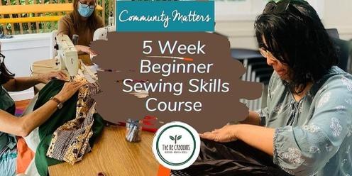 Beginner Sewing Skills (5 week course), West Auckland's RE: MAKER SPACE 2 June - 30 June, Fridays 7pm - 9 pm 