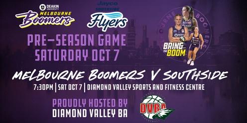 Melbourne Boomers vs Southside Flyers