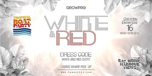 Tropical Boat Party - WHITE & RED
