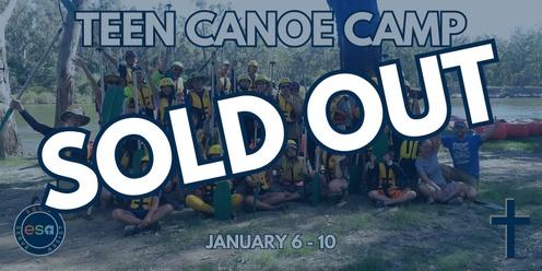 2024 ESA Teen Canoe Camp - SOLD OUT!