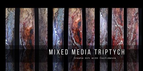 Mixed Media Triptych Art Workshop 1st April