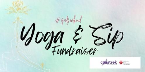 Yoga & Sip Heart Foundation Fundraiser I 50km Coastrek  