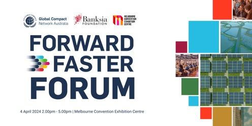 Forward Faster Forum: Turning pledges into action