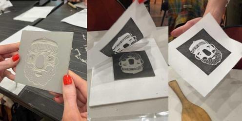Beginners Linocut with Tish