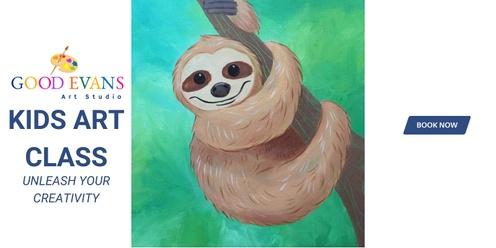 Kids Painting Class Sloth (Ballina Indoor Sports Centre)