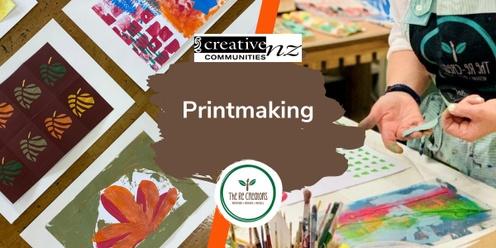 Printmaking,  Māngere East Library, Saturday 11 May, 2pm-4pm     