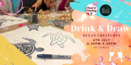 Ocean Creatures - Drink & Draw @ The General Collective 