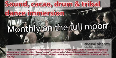 Full Moon Sound Immersion. Cacao Ceremony & Drum Circle _Mount Eliza