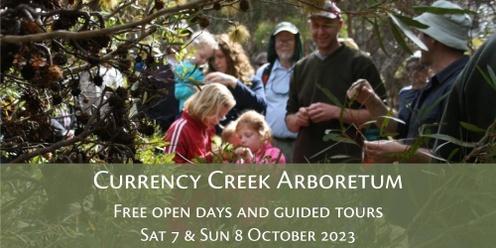 Currency Creek Arboretum open days and guided tours