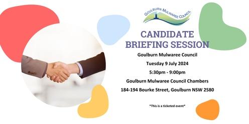 Goulburn Mulwaree Council Candidate Briefing Session