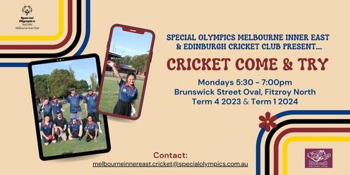 Special Olympics MIE 23/24 Cricket Season Come & Try