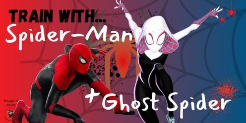 Train with Spider-Man and Ghost Spider!