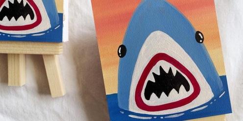 Kids Paint + Sip Shark Edition