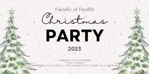 Faculty of Health 2023 Christmas Party