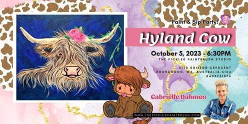 Paint & Sip Party - Hyland Cow - October 5, 2023