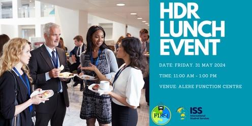 HDR lunch event for international students and supervisors