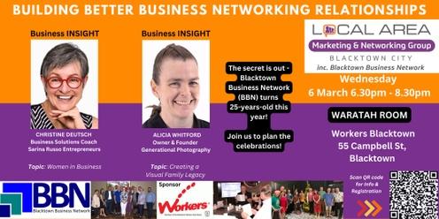 6 March - Blacktown City Networking (BBN) - Building Better Business Relationships
