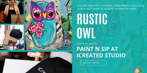 Paint n Sip Class - Rustic Owl