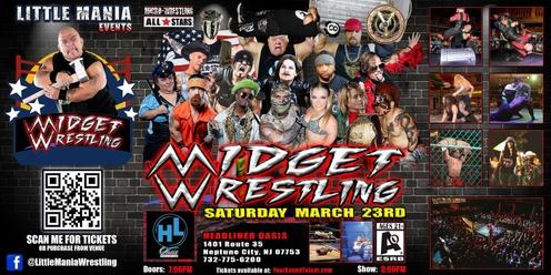Neptune City, NJ - Micro-Wrestling All * Stars: Little Mania Rips Through the Ring!