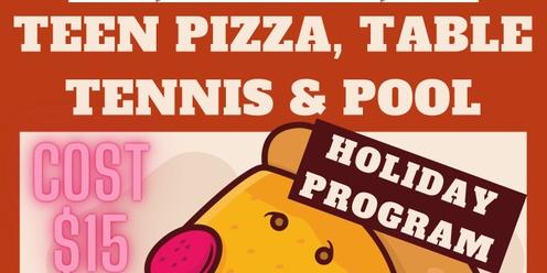Fusion Oakleigh - Teen Pizza, Table Tennis & Pool Holiday Program