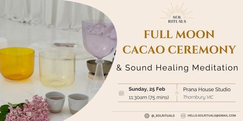 FULL MOON Cacao Ceremony & Sound Healing