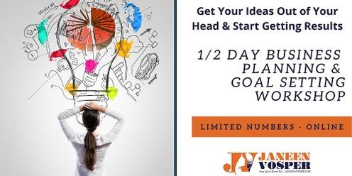 1/2 Day Planning Workshop & Goal Setting Workshop to Kickstart Your Business in 2024