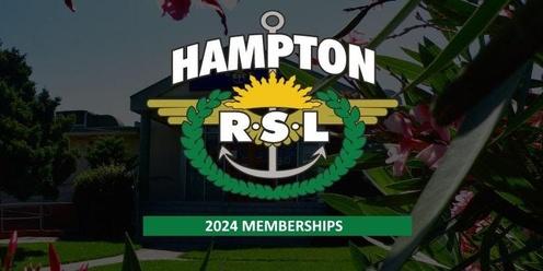 Hampton RSL 2024 Membership